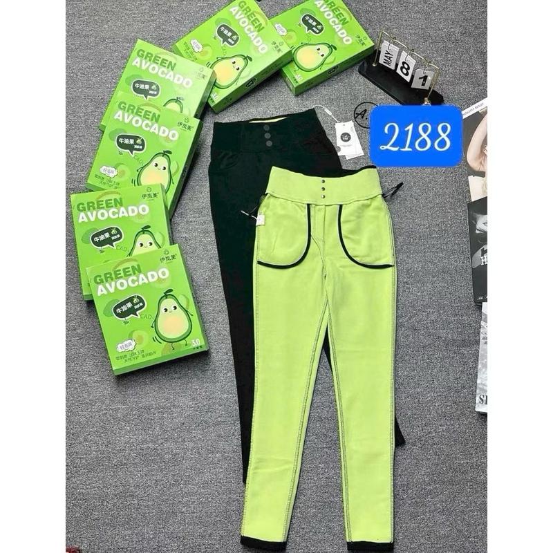 ￼Quần Legging Hộp Lót Nỉ Xanh- Hàng QC Cao Cấp 3xl thường xl đường viền quần 1