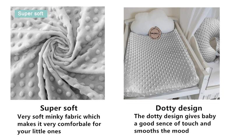 Product Introduction of Baby Nursing Pillow Cover  Minky Breastfeeding Pillow Slipcover Ultra Soft Snug Fits On Newborn Nursing Pillow 5