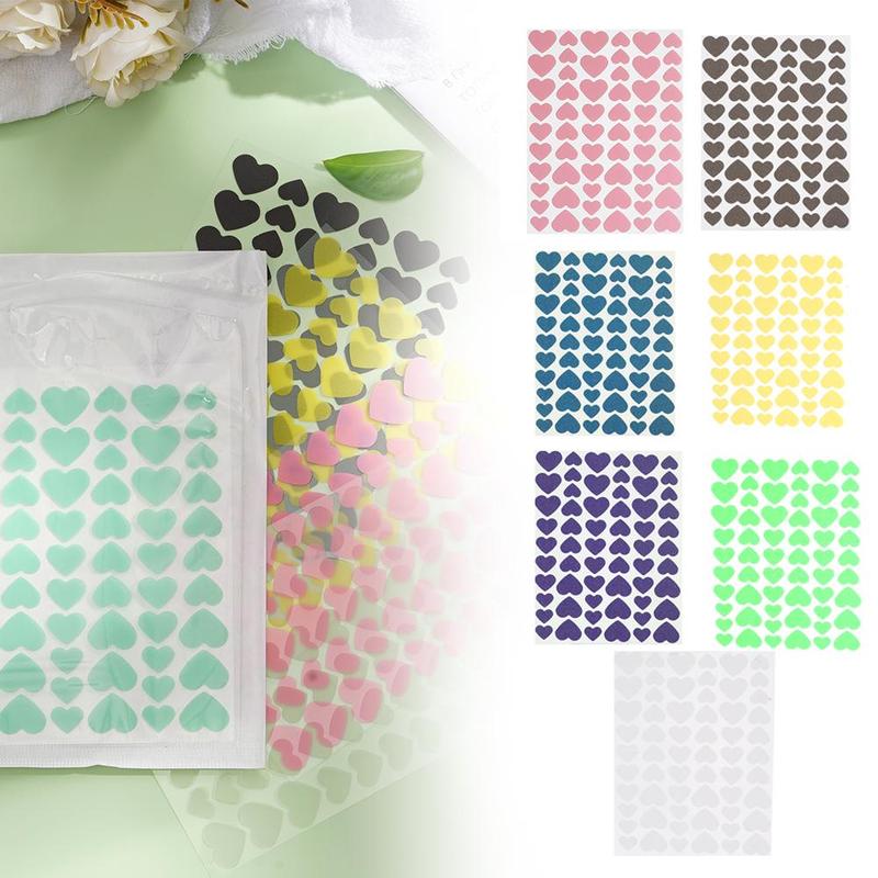 Product Introduction of 60pcs/pack Acne Patch PE Colorful Heart Shape Acne Patch Invisible Concealer Waterproof Acne Patch 32