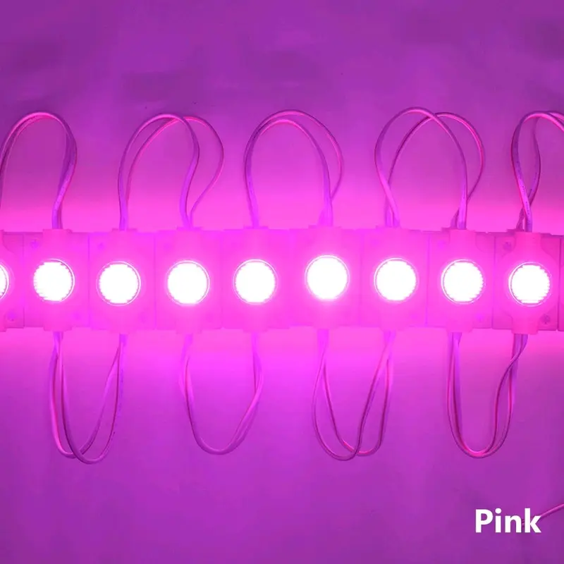10Pcs Led Modul 1 Mata Besar Lampu Variasi Kolong Motor Mobil Bis Truk 12V / 24V Waterproof 5