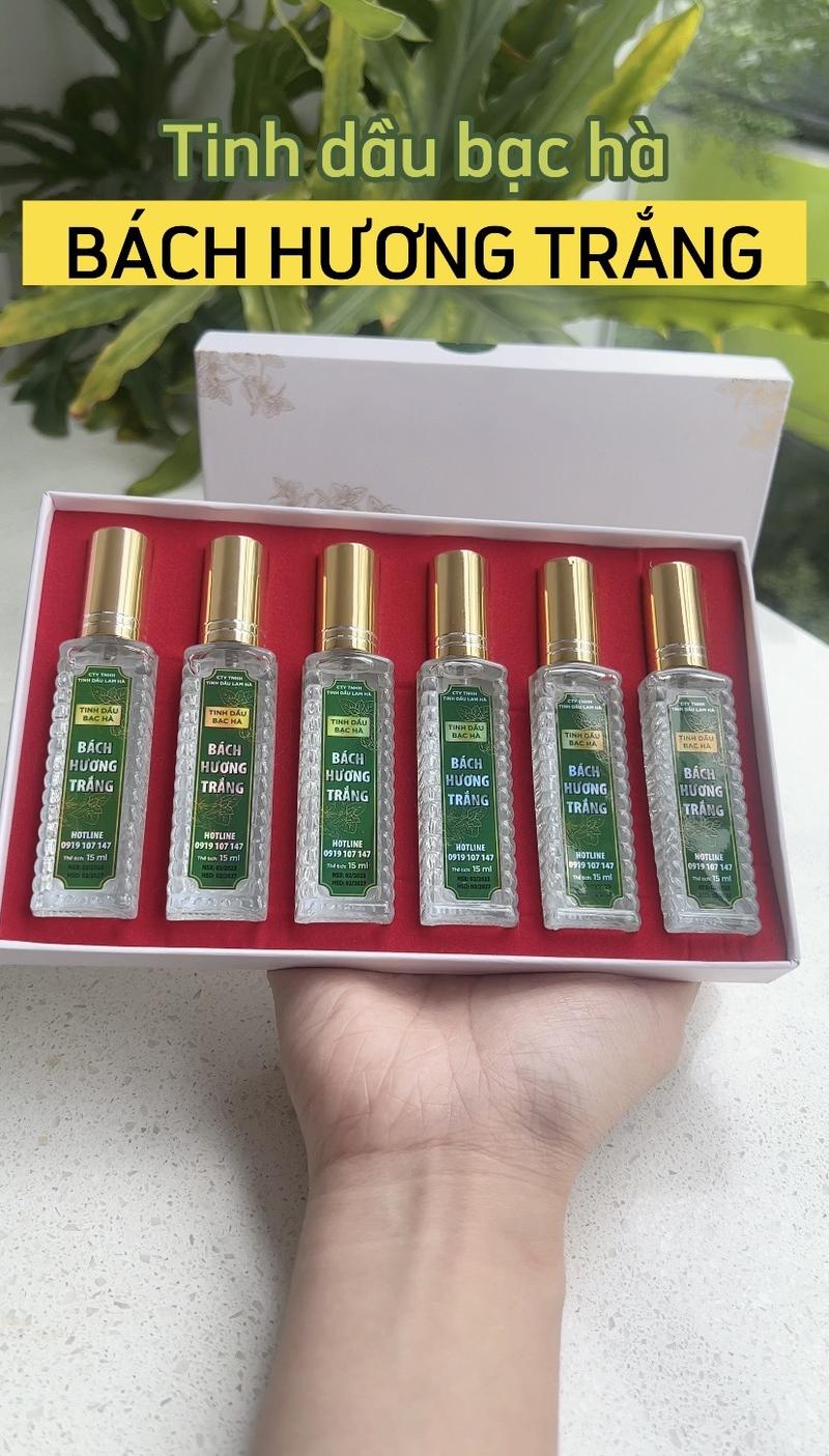 Product Introduction of Dầu bạc hà BÁCH HƯƠNG TRẮNG 15ml dạng xịt đánh tan cơn đau nhứt vay gáy, Hỗ trợ giấc ngủ hủ dầuhít tinh 3
