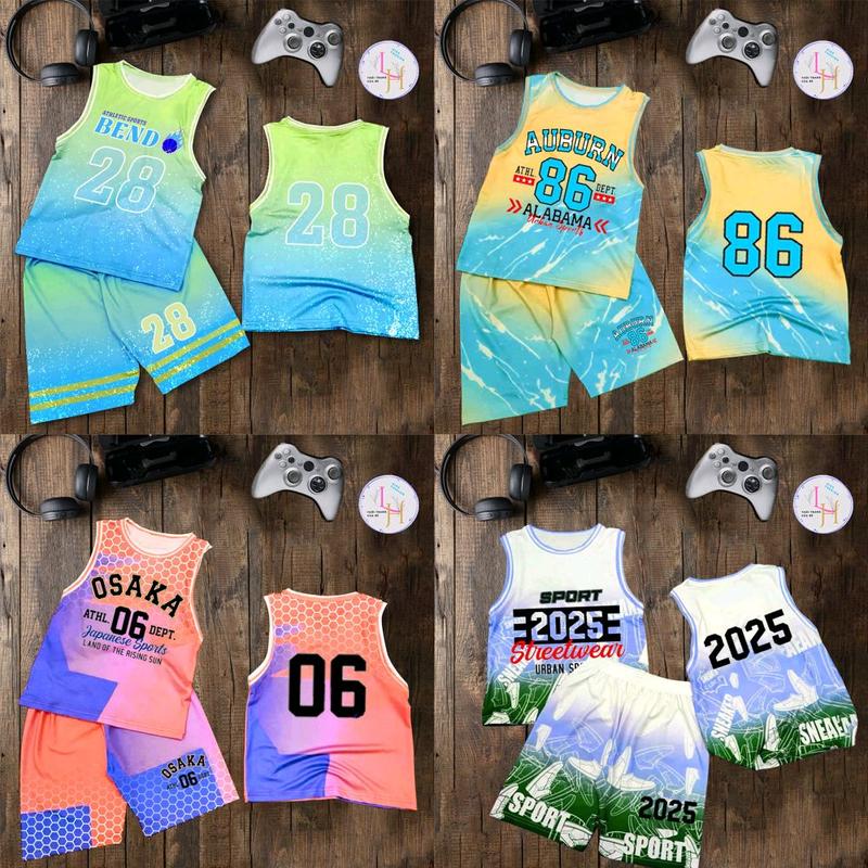  MẪU 2025 COMBO 4 bộ đồ ba lỗ bé trai kiểu dáng thể thao chất thun lạnh 10_55kg 