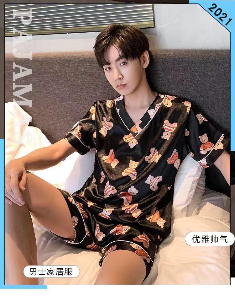 Product Introduction of Bộ Đồ Ngủ Nam Mùa hè, ngắn Tay, Giả Lụa, Lụa Lạnh Mỏng, Thường Ngày, Bộ Đồ Mặc Nhà Mùa Xuân Và Mùa Thu, Hàng Mới Về 2021, 2612 Đánh Giá Tích Cực 30