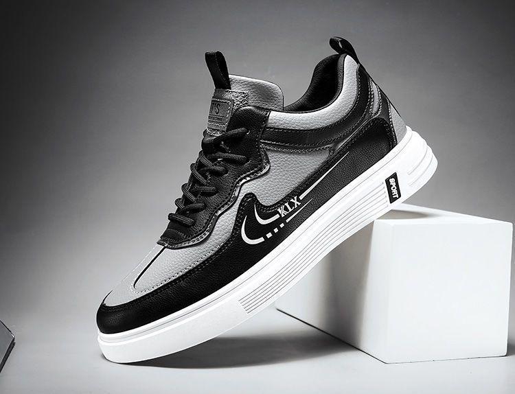 Product Introduction of 2024 Spring New Korean Men's Shoes Student Sports All-Match Canvas Board Shoes Casual White Shoes Ins Trendy Men's Shoes Runner Athletic Trainers Training 17