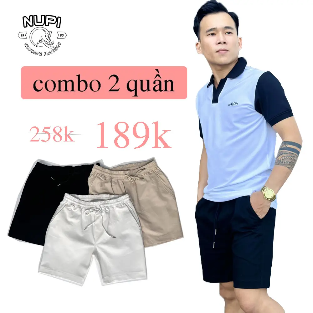 NUPI Quần Vải Kaki Dù Nam Nữ QS5 Có Túi Tiện Lợi Form Đẹp Thời Trang Menswear