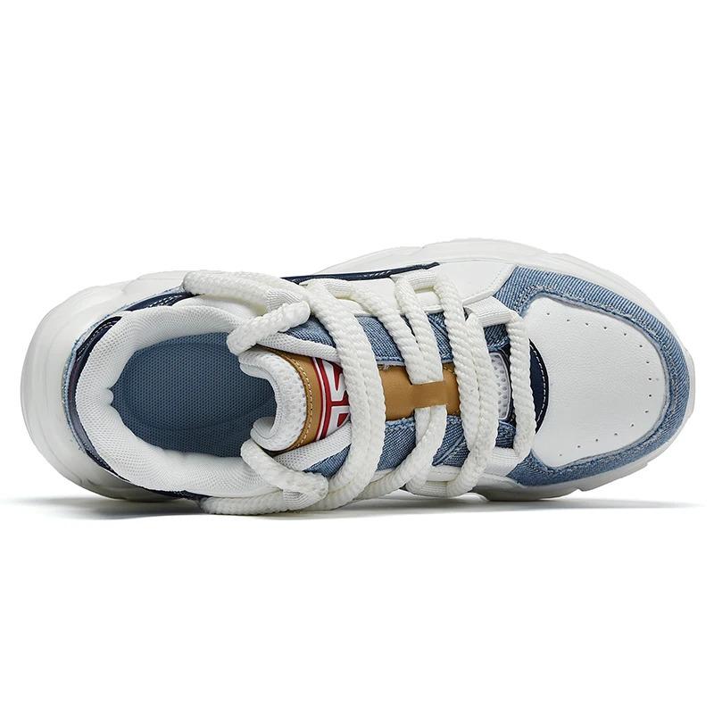 Anpassa Dammode Läder Sport Promenader Sneakers Chunky Höjd Ökad Hiss Fritidslöpare Skor för män Tränare Träning_voghion.com