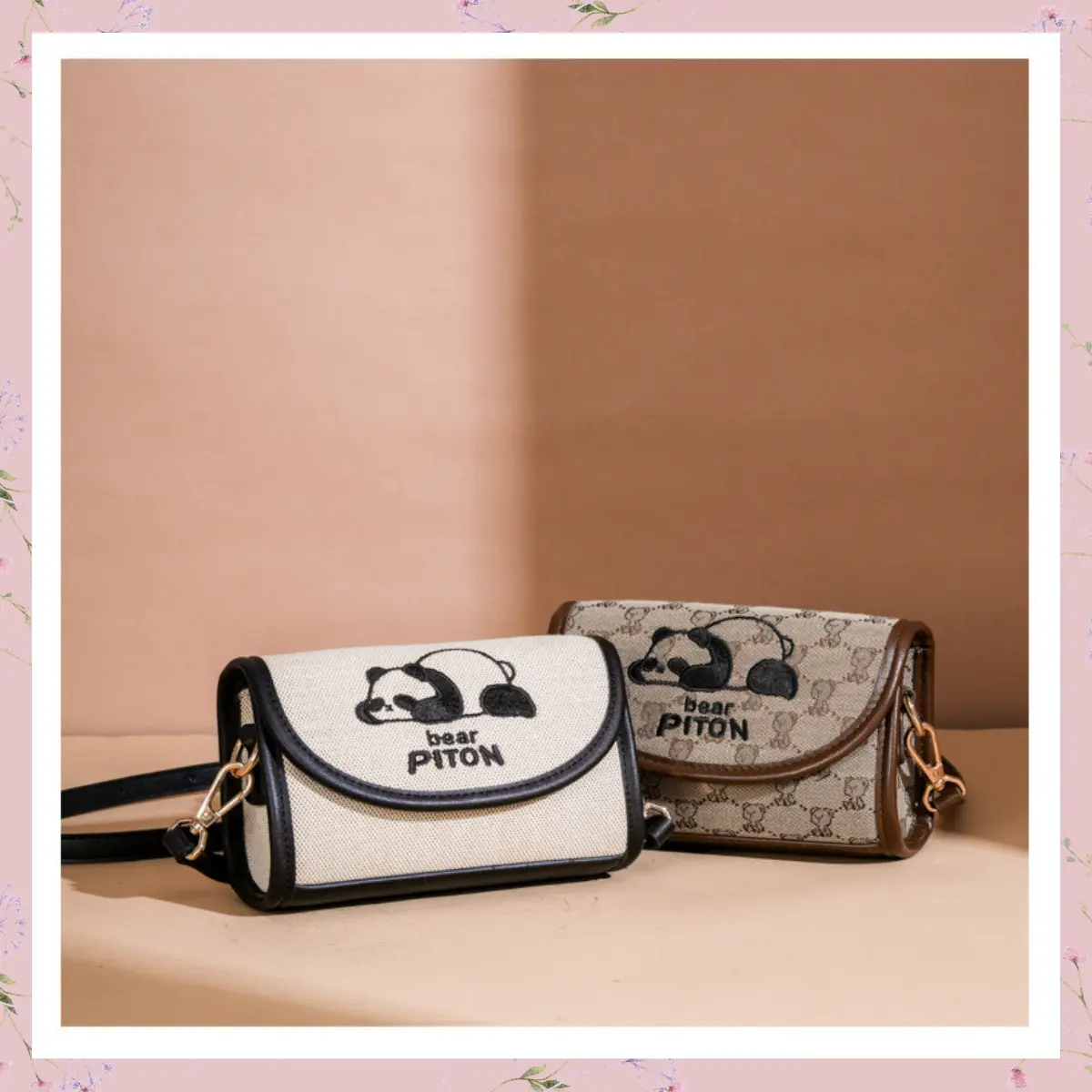 Túi đeo chéo nữ thời trang dạo phố họa tiết gấu trúc sang chảnh K229 Bag Đeo Vai