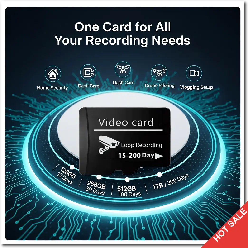 Premium Micro SD Card for CCTV & Dash Cam| High Speed U3 Class 10 TF ...
