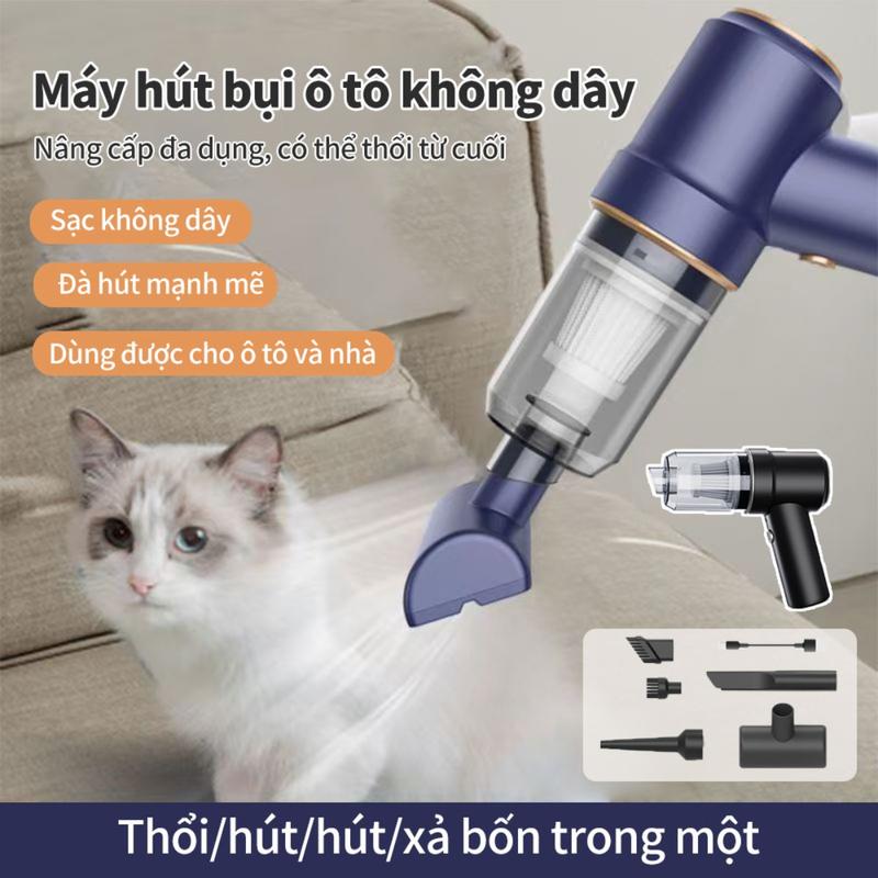 Máy Hút Bụi Cầm Tay Không Dây 2 Trong 1 Hút Thổi Mạnh Mẽ Pin Sạc Dung Lượng Lớn…