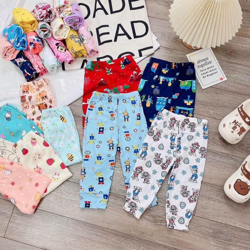 ( sét 10 quần) dài cho bé yêu chat cotton xuất dư cho bé 6-20kg 8