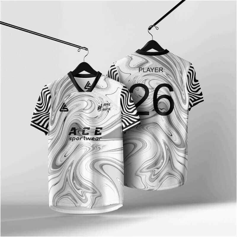 Product Introduction of Custom T-shirt  Custom Name NEW Design Futsal Football Ordering Jerseys Team Outdoor Sports Retro 3D Short Sleeve Thailand Viral Jersey 46