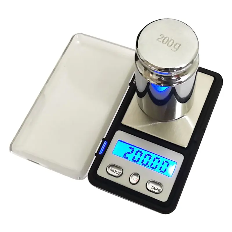 Cân Điện Tử, Siêu Nhỏ Chuyên Nghiệp, Đèn Nền, Cân Trang Sức, Cân Kỹ Thuật Số Bỏ Túi Mini, Có Thể Đo 100G / 0.01G Và 200G / 0.01G, Thích Hợp Để Kiểm Tra Trọng Lượng 6
