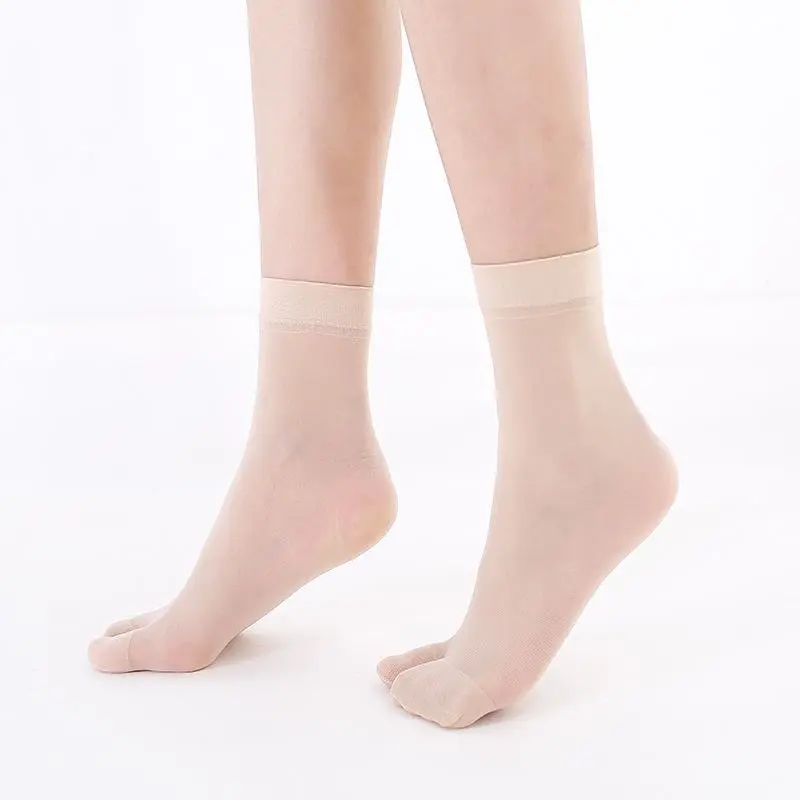 Yoona KK634 Kaos Kaki Kulit Transparan Kaus Kaki Jempol Ankle Sock Atas Mata Kaki 5