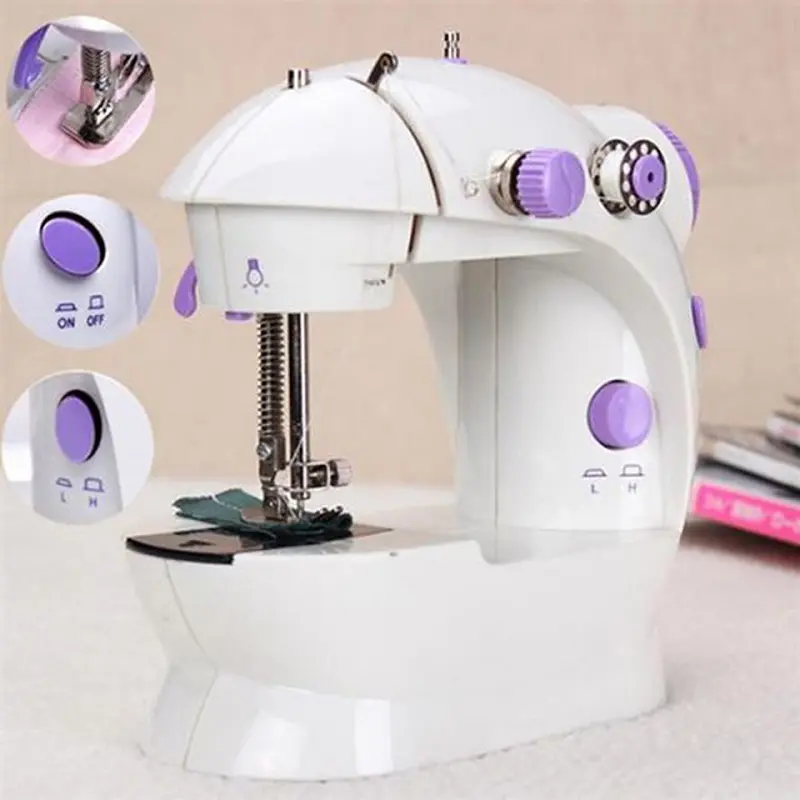 Máy may mini để bàn CMD, máy khâu gia đình có đèn led nhỏ gọn tiện dụng 1