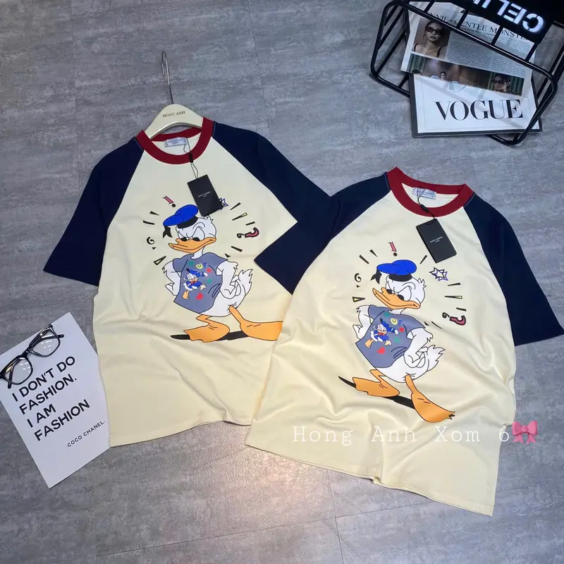 ÁO THUN NỮ HÌNH VỊT DONALD HÌNH IN 3D CHẤT ÁO COTTON HOTTREND 3