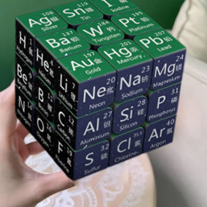 Đồ Chơi Khối Rubik, Thiết Kế Sáng Tạo, 3X3X3, Khối Lập Phương Ma Thuật, Khối Lập Phương Bộ Ghép Hình, Ma Thuật Hóa Học, Thích Hợp Cho Trẻ Em, Quà Tặng, N6S4 5