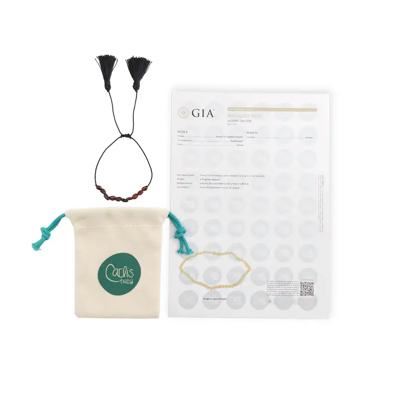 AGL34 Kalung dan Gelang Amber Bayi Tumbuh Gigi Bayi By Carlis Baby. 8