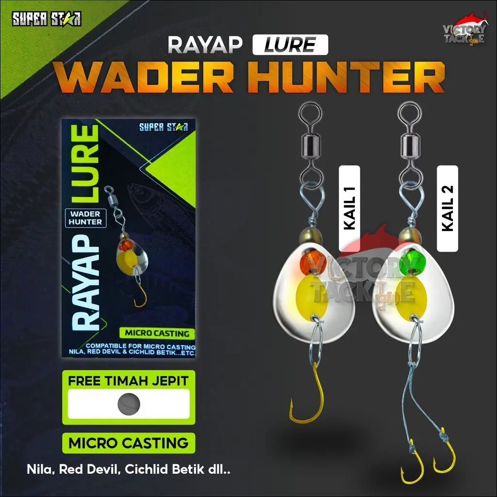 Umpan Pancing Superstar Rayap Lure Wader Hunter Ikan Jig Lure Mancing