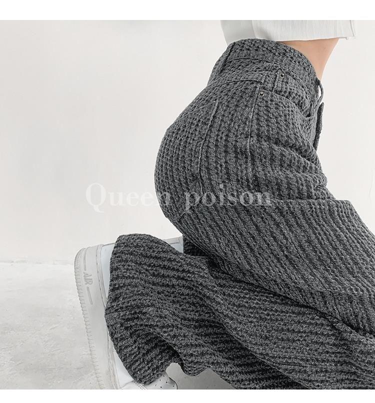 Product Introduction of Quần Dài Jean Cảm Giác Không Khí, Dệt Cổ Điển, Dành Cho Phụ Nữ, Dáng Rộng, Kiểu thụng Thẳng, Quần quét đất Nhà, Bó Sát, Cạp Cao, Phong Cách Thường Ngày Quần Ống Rộng, Ý Tưởng Quà Tặng Tuyệt Vời Women 34