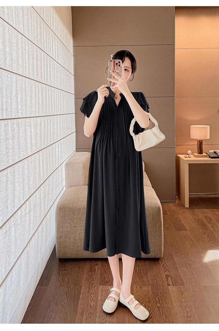 Product Introduction of E69990# Postpartum Embroidery Plus Size Womens Dresses Summer New Arrival Pregnancy Clothes Pregnant Mid-Long Breastfeeding Dress 20