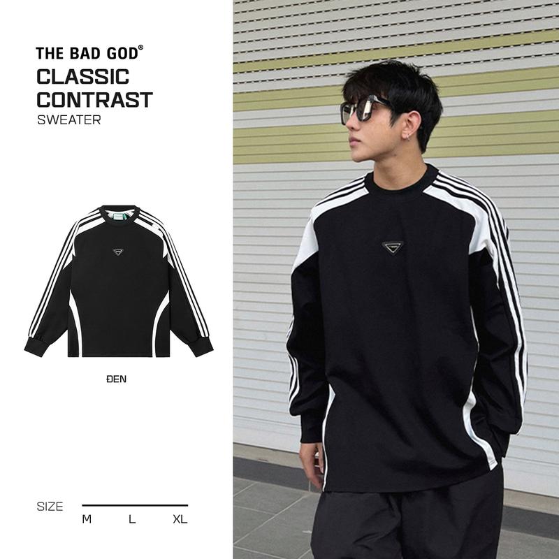 Áo Sweater The Bad God Classic Contrast Nam Menswear Hoodie