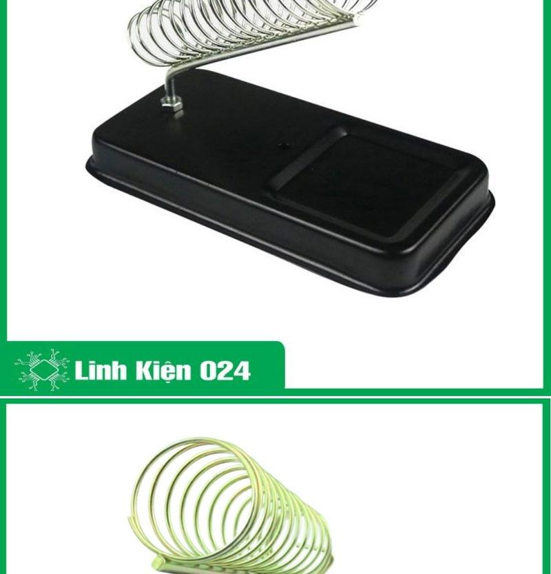 Product Introduction of Kệ hàn gác mỏ hàn lò xo đế vuông 110mmx63mm kèm ốc cố định giá đỡ trên bàn 3