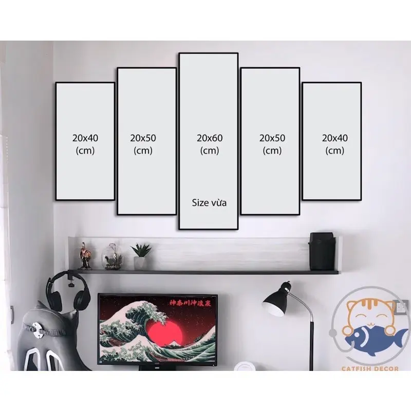 Tranh Dán Tường 'AOV - LIÊN QUÂN' Formex Tráng Gương - Decor Gaming - Liên Quân Mobile  - Bộ 3 8