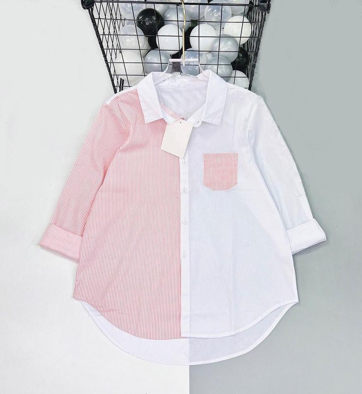 Áo sơ mi kẻ sọc dài tay, chất vải thô hàn cotton thoáng mát mềm mịn mã K1568 Top Women  hàn quốc 4