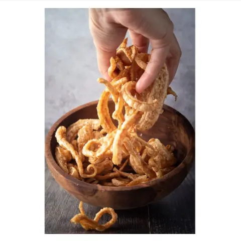 Snack Kerupuk Kulit  / Cemilan Keripik Urat Sapi / Krupuk Urat Sapi / Cemilan Kriuk Urat Sapi Food Snacks 100 gr