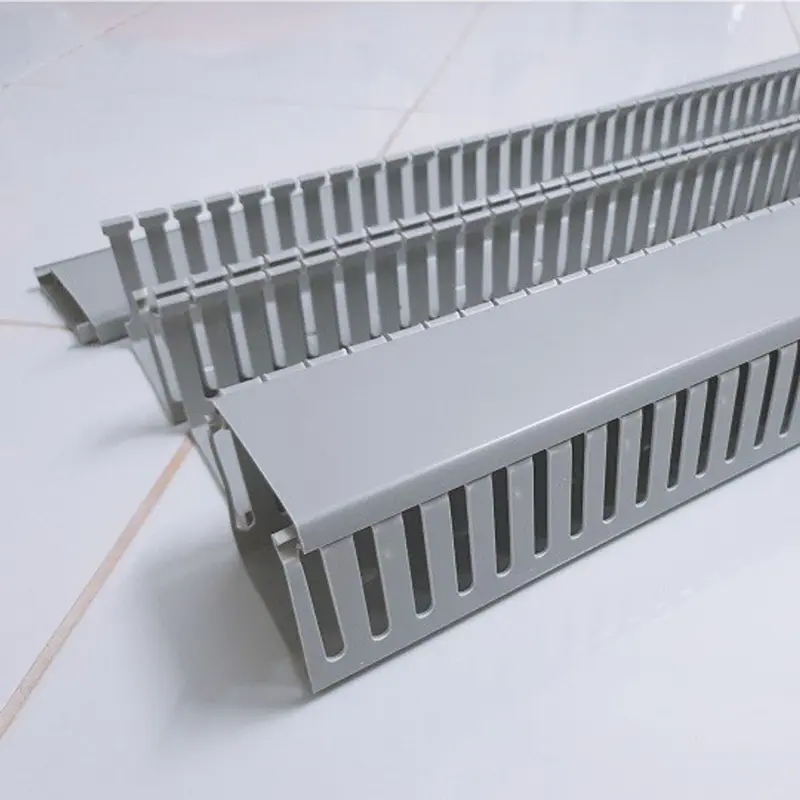 Máng Đi Dây Hãng SINO Nhựa Cao Cấp, Máng Răng Lược Lắp Tủ Điện Đủ kícḣ Thước 25x25 Đến 65x65 Dài 85cm 2