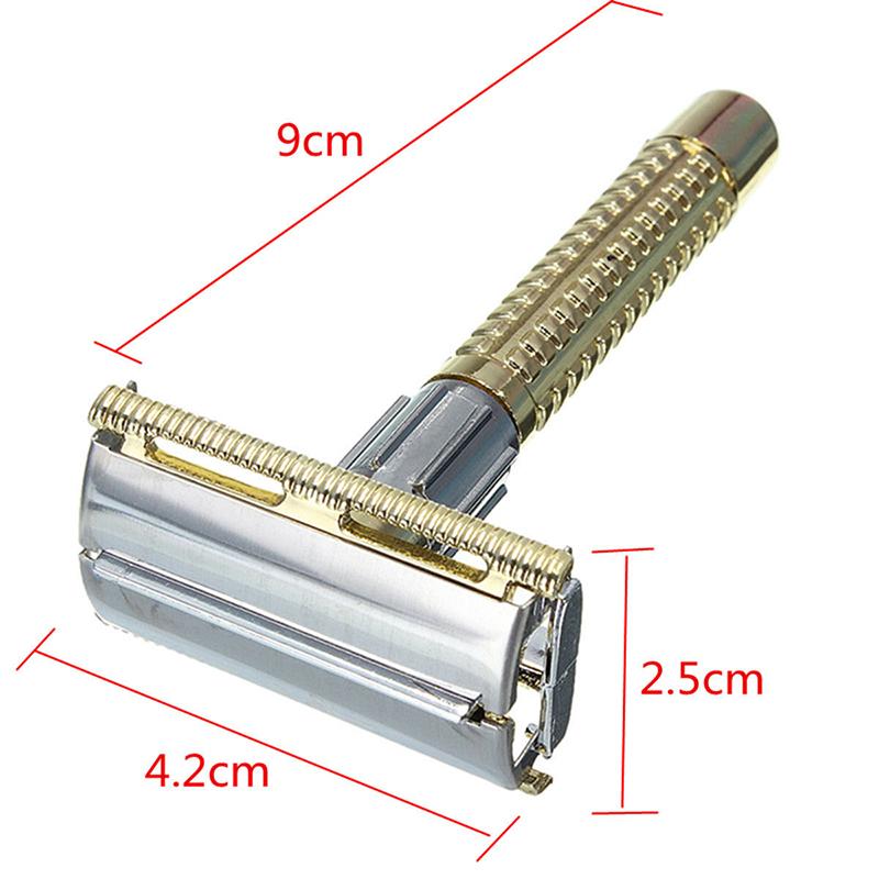 Product Introduction of Manual Shaver For Men Classic Stainless Steel Safety Razor Shaver With Brush And Box P7F3 24