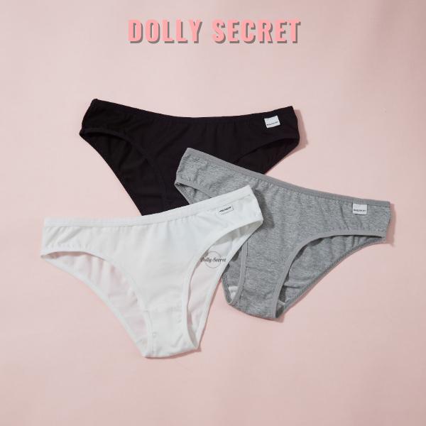 Quần lót cotton kháng khuẩn nữ DOLLY SECRET kiểu dáng basic DS02 Thun Women 1
