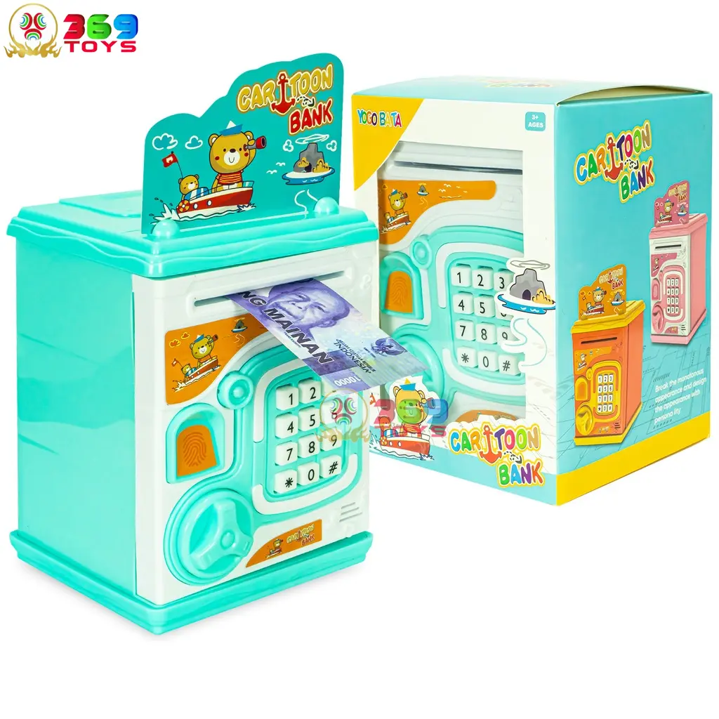 MAINAN ANAK MONEY SAFE CELENGAN TABUNGAN MINI BRANKAS YA3 / MAINAN MENABUNG ANAK / MAINAN EDUKASI