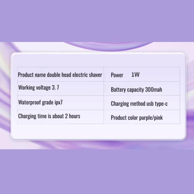 Women's special dualhead fullbody hair removal pubic hair trimmer underarm shaver 4