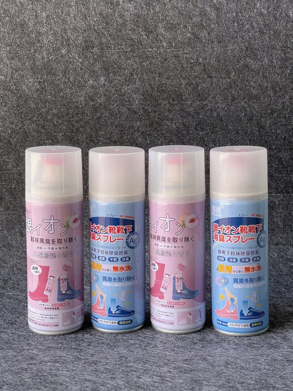 Combo 6 chai xịt khử mùi giày, dép hương chanh & đào NaNo Bạc Ag+ 260ml Nam Nu chaixit thom giay sáp  dừa đánh combo  vệ  sinh  giày ruagiay 2