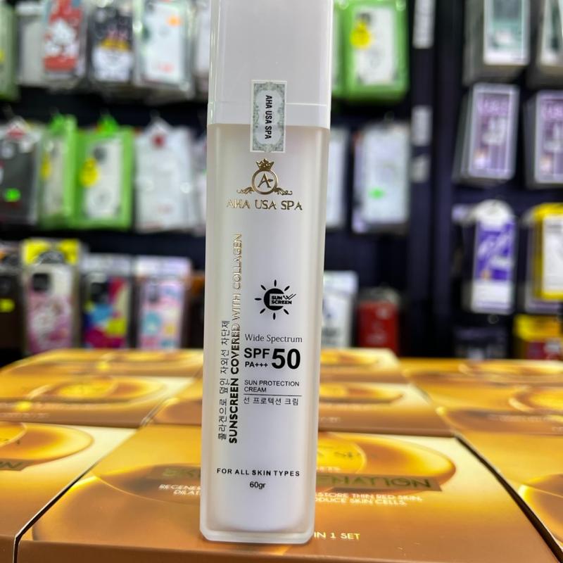 Sữa chống nắng phổ rộng AHA BEU, dành cho mọi loại da, Sunscreen Kem Chống Nắng Women , da mặt 5