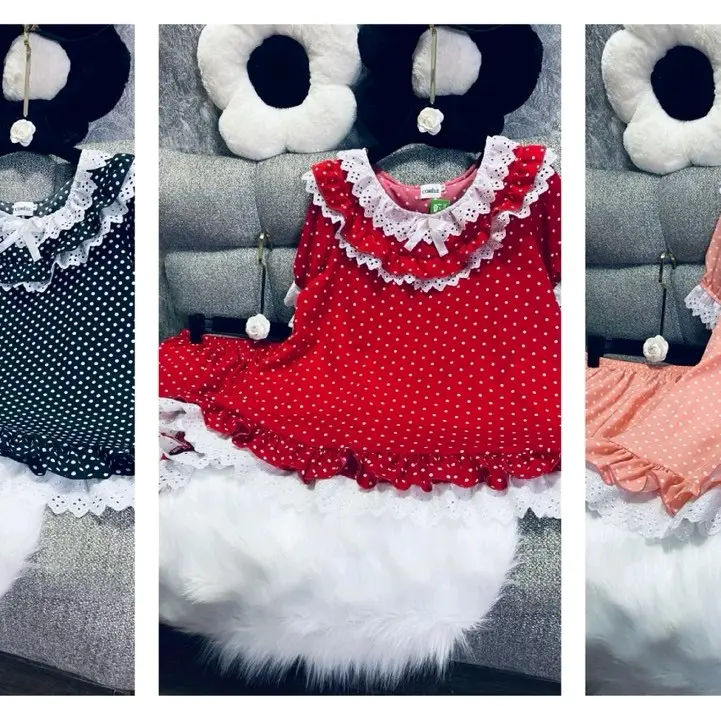 Sét đùi babydoll chấm bi phối ren tiểu thư bigsize chất lụa mát 8