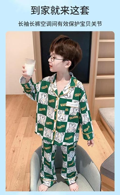 Product Introduction of ชุดนอนเด็กผู้ชาย ฤดูใบไม้ร่วง เด็กชายกลางและใหญ่ ทันสมัยและมีสไตล์ ชุดสูทแขนยาว ดีไซน์การ์ตูนน่ารัก เหมาะสำหรับเด็กและพ่อแม่ลูก เสื้อผ้าใส่ในบ้าน 22