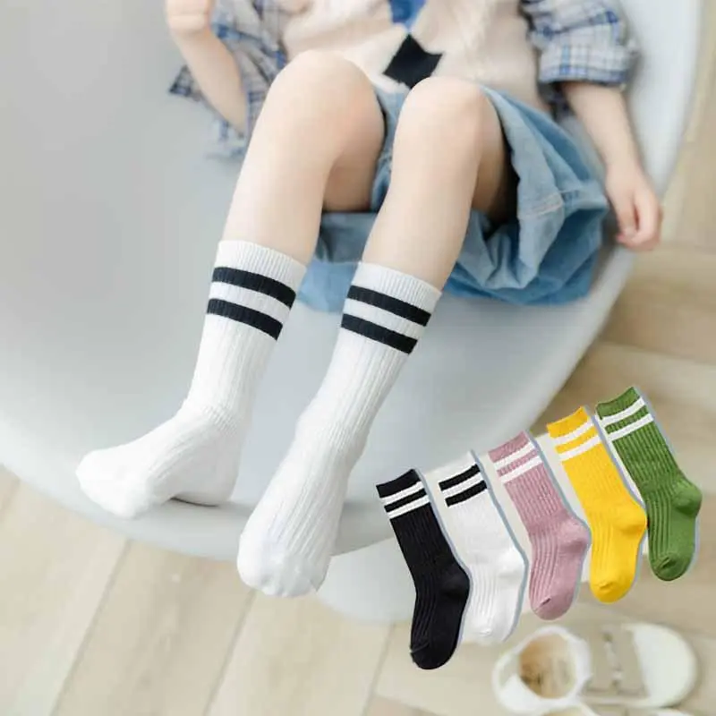 Tất vớ cotton cao cổ cho bé phong cách Hàn Quốc