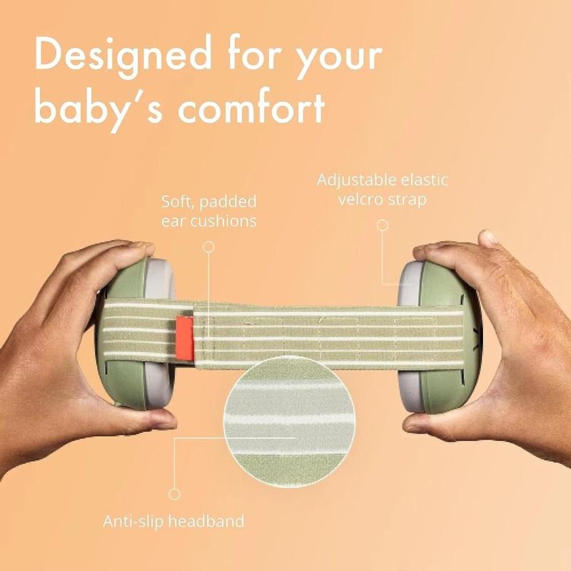 Product Introduction of New Adjustable Baby Noise Reduction Earmuffs ABS with Elastic Headband Noise Cancelling Headphones Hearing Protection Improves Sleep Infant Ear Muffs for Babies and Toddlers 15