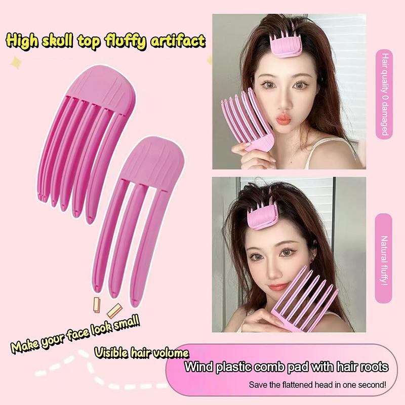 Product Introduction of New Hair Care Roots Natural Fluffy Hair Clip No Heat Plastic Hair Curler Twist Styling Diy Tools 3/ 6 Teeth Comb Fluffiness Tool 16
