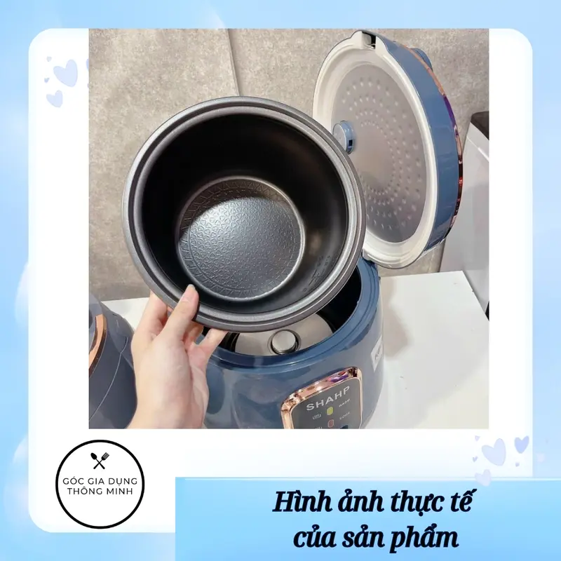 Nồi cơm điện mini SHAHP, kiểu dáng siêu bền đẹp, công nghệ hiện đại, tiết kiệm điện năng 4