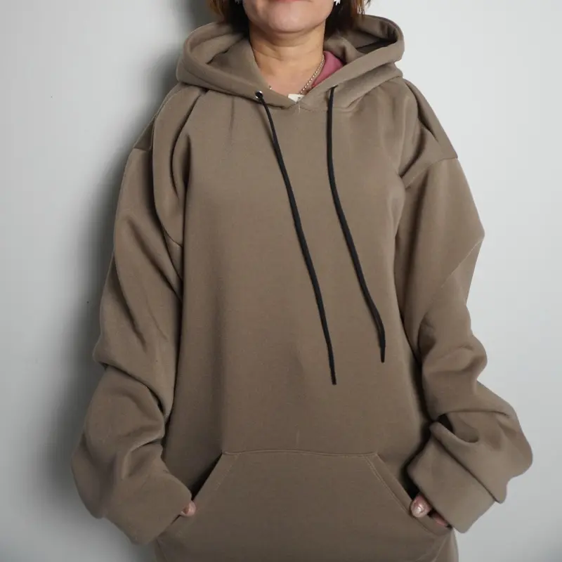 DUNG LIEN 78 Hoodie bigsize nam nữ có size 140kg form to nón rộng mũ hai lớp siêu dày dặn đẹp cho giới trẻ Áo Dài Tay Menswear Nhung 2