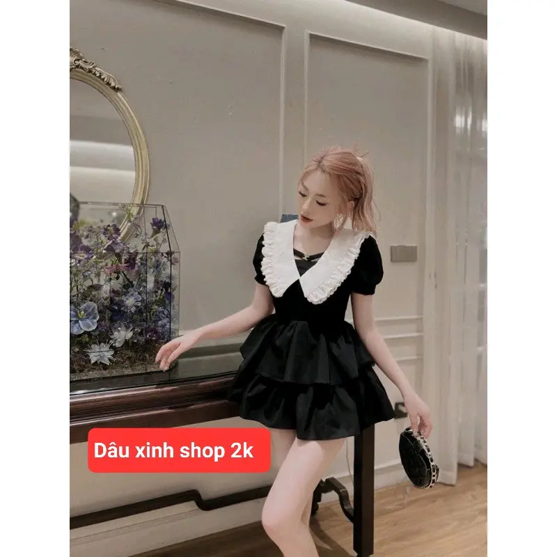 Váy tiểu thư hai tầng xinh xắn chuẩn dạo phố hẹn hò nha các nàng ơi.