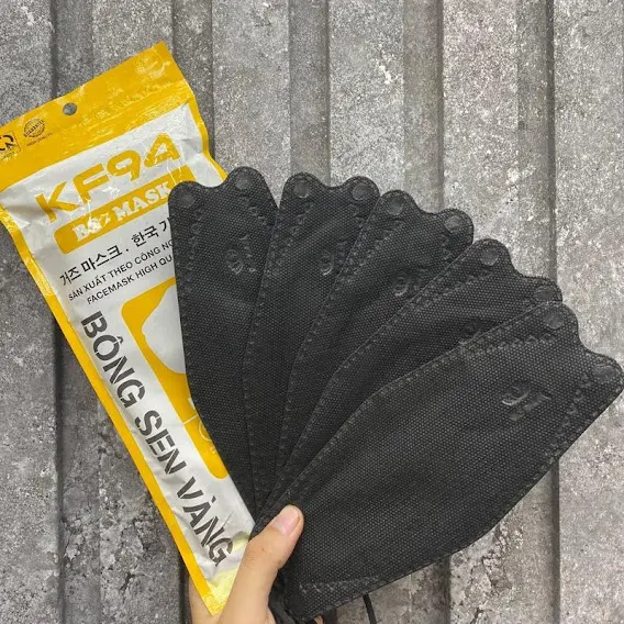 Quà tặng túi 5 đến 10 cái khẩu trang y tế KF94 4 lớp ngẫu nhiên Bông sen vàng, One Mask, Bio Mask, Bảo Long, Lộc Luyến, Ánh Dương sản xuất tại Việt Nam theo công nghệ 4D Hàn Quốc 6