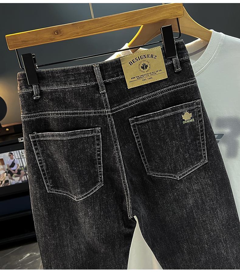 Product Introduction of Quần Dài Jean Nam, Ống Đứng Dáng Ôm Co Giãn, In Hình Thêu, Quần Dài Lót Lông Cừu, Thích Hợp Cho Mùa Thu Và Mùa Đông, Trang Phục Nam Menswear Ong Có Túi 20