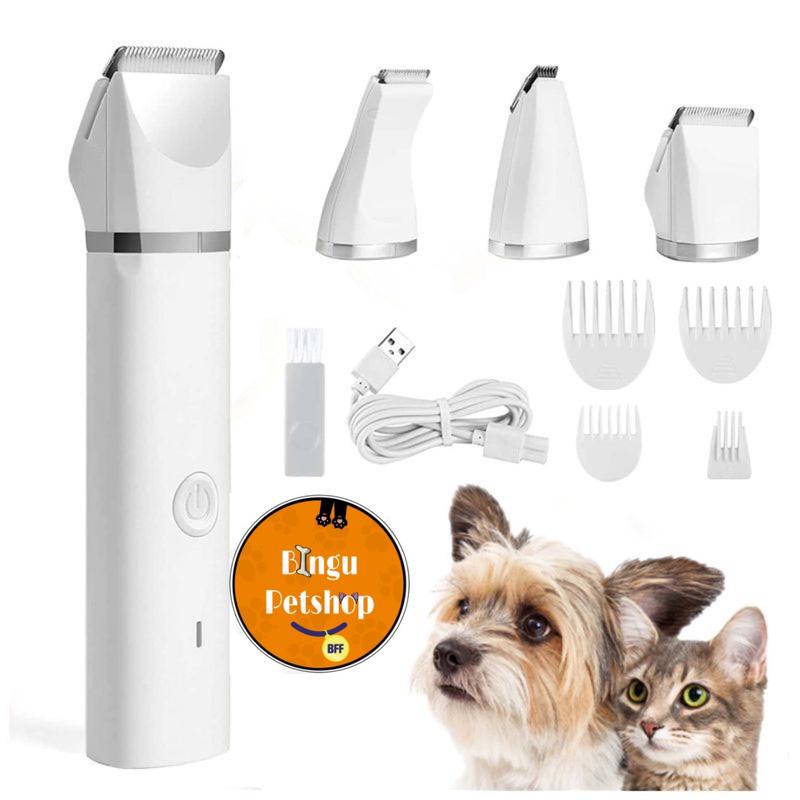 Tông Đơ Cắt Lông Chó Mèo Đa Năng 4 TRONG 1 - Máy Mài Móng Kiêm Tỉa Lông Bàn Chân Cho Chó Mèo