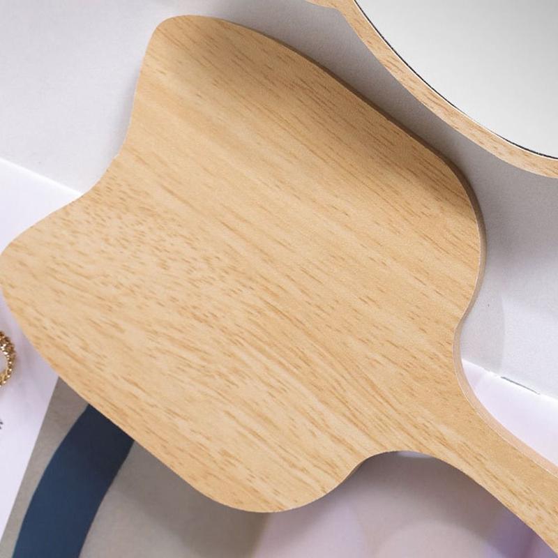Product Introduction of makeup mirror Cute Creative Makeup Mirror with Handle Single-Sided Portable Handheld Mirror Household Handmade Cosmetic Mirror Living Room 13