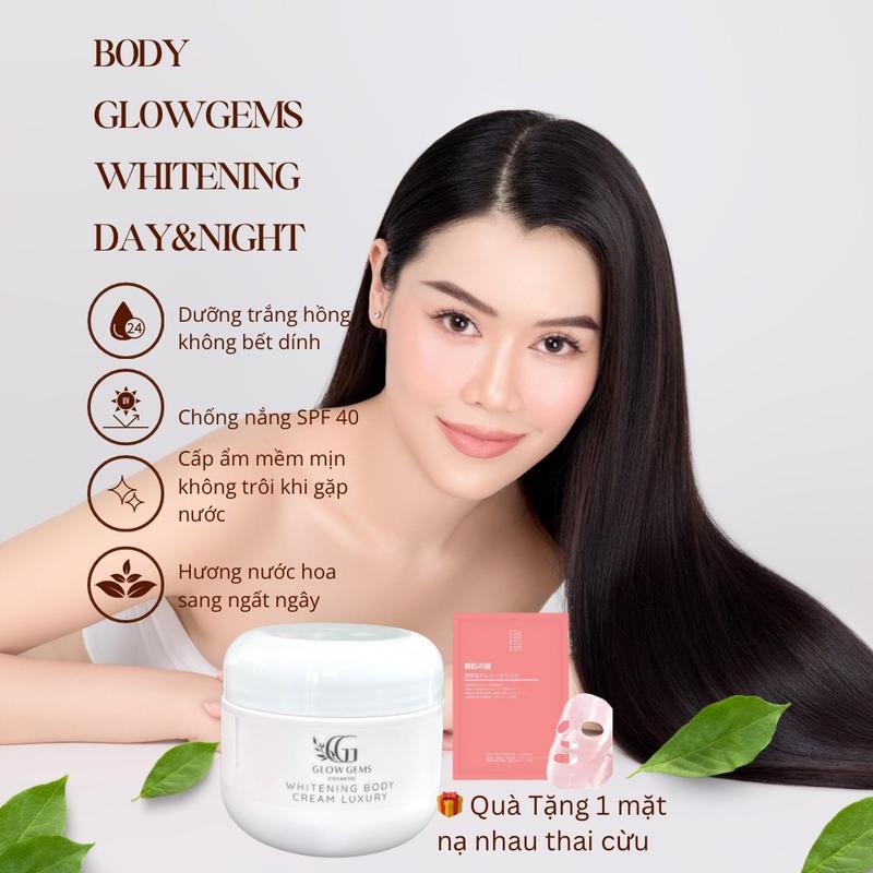WHITENING BODY CREAM LUXURY tặng kèm 1 mặt nạ nhau thai cừu