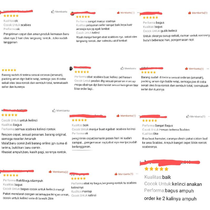 Obat scabies  kucing kelinci hewan oles 100ml 3